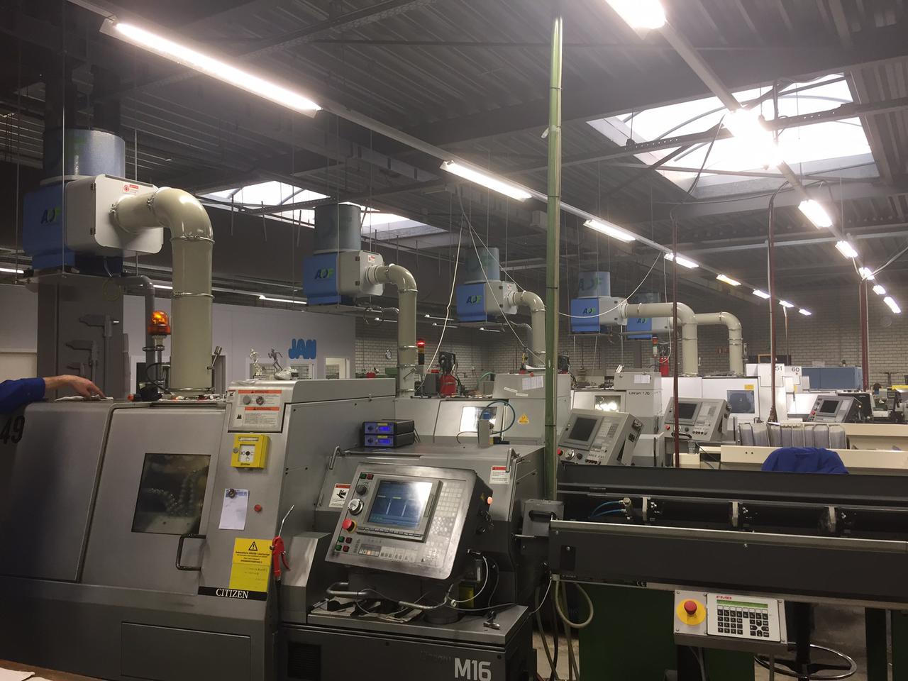 Séparateur AF montée sur une machine de production